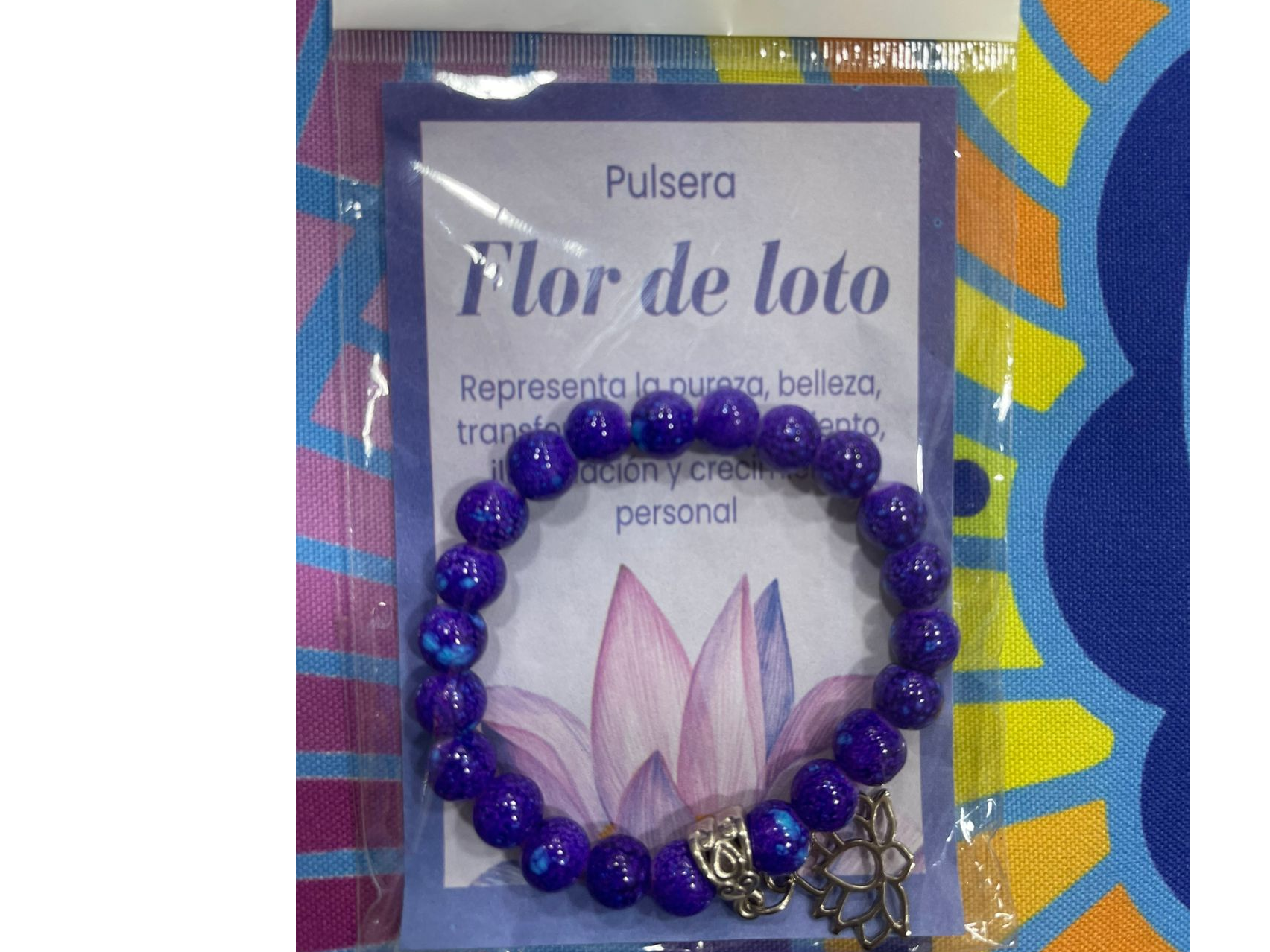 PULSERA FLOR LOTO cod102333