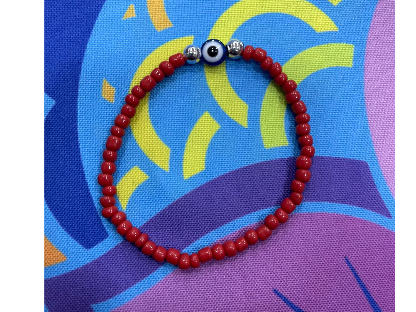 PULSERA OJO TURCO ROJO cod3436