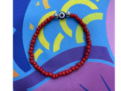 PULSERA OJO TURCO ROJO cod3436