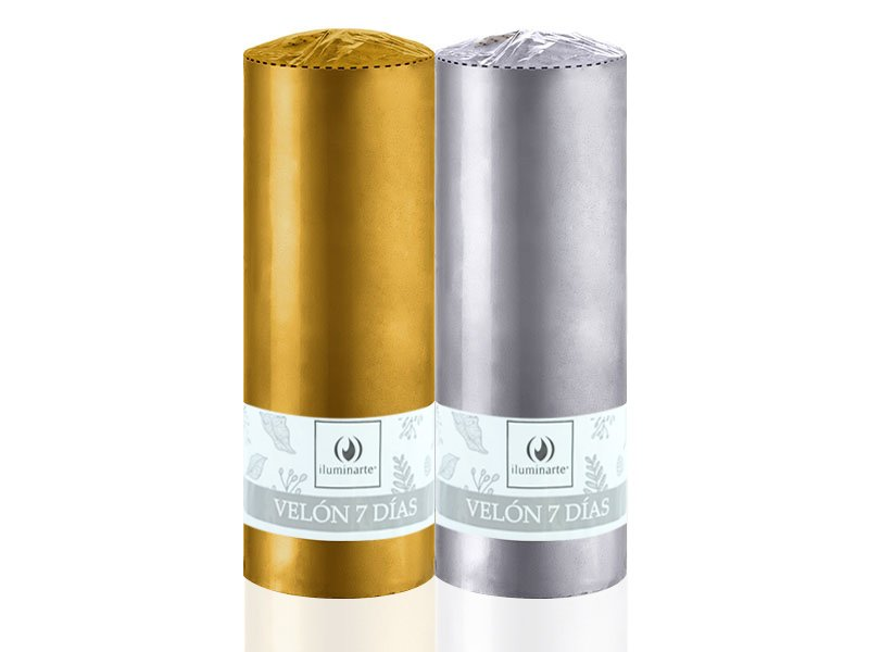 Velón 7 Dias Oro / Plata