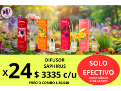 PACK X24 DIFUSOR SAPHIRUS
