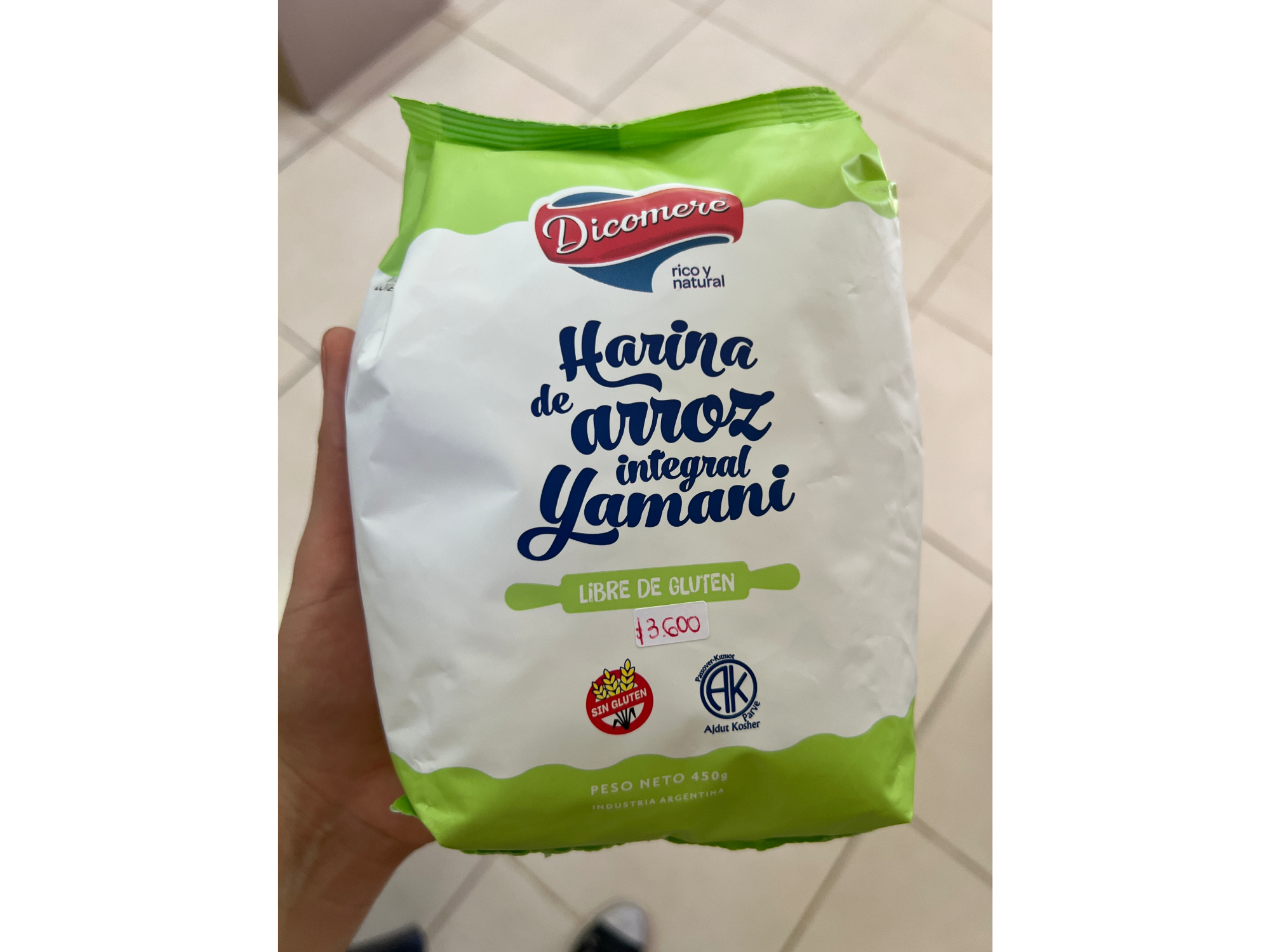Harina de arroz yamani