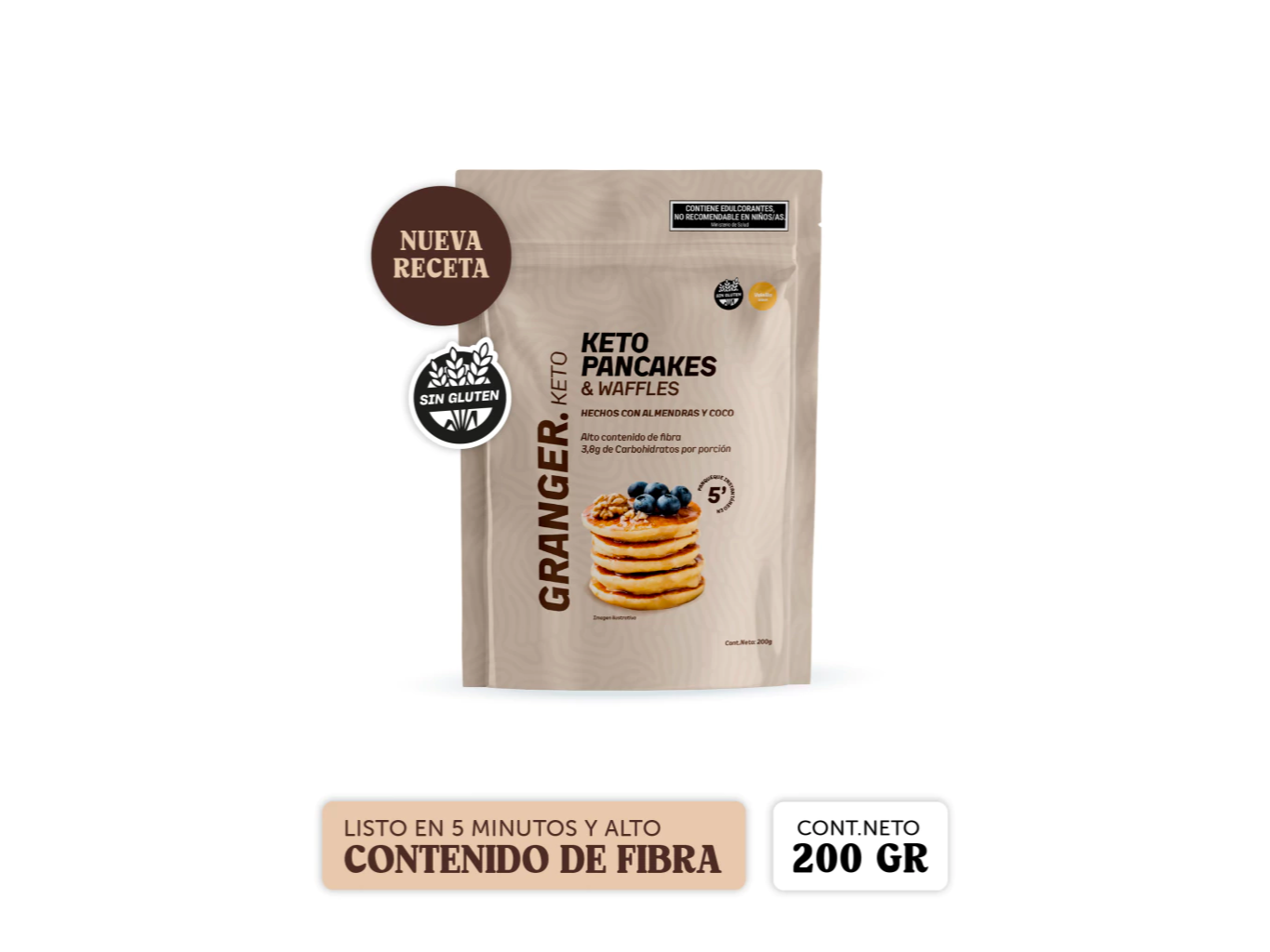 Pancakes Proteicos keto Vainilla