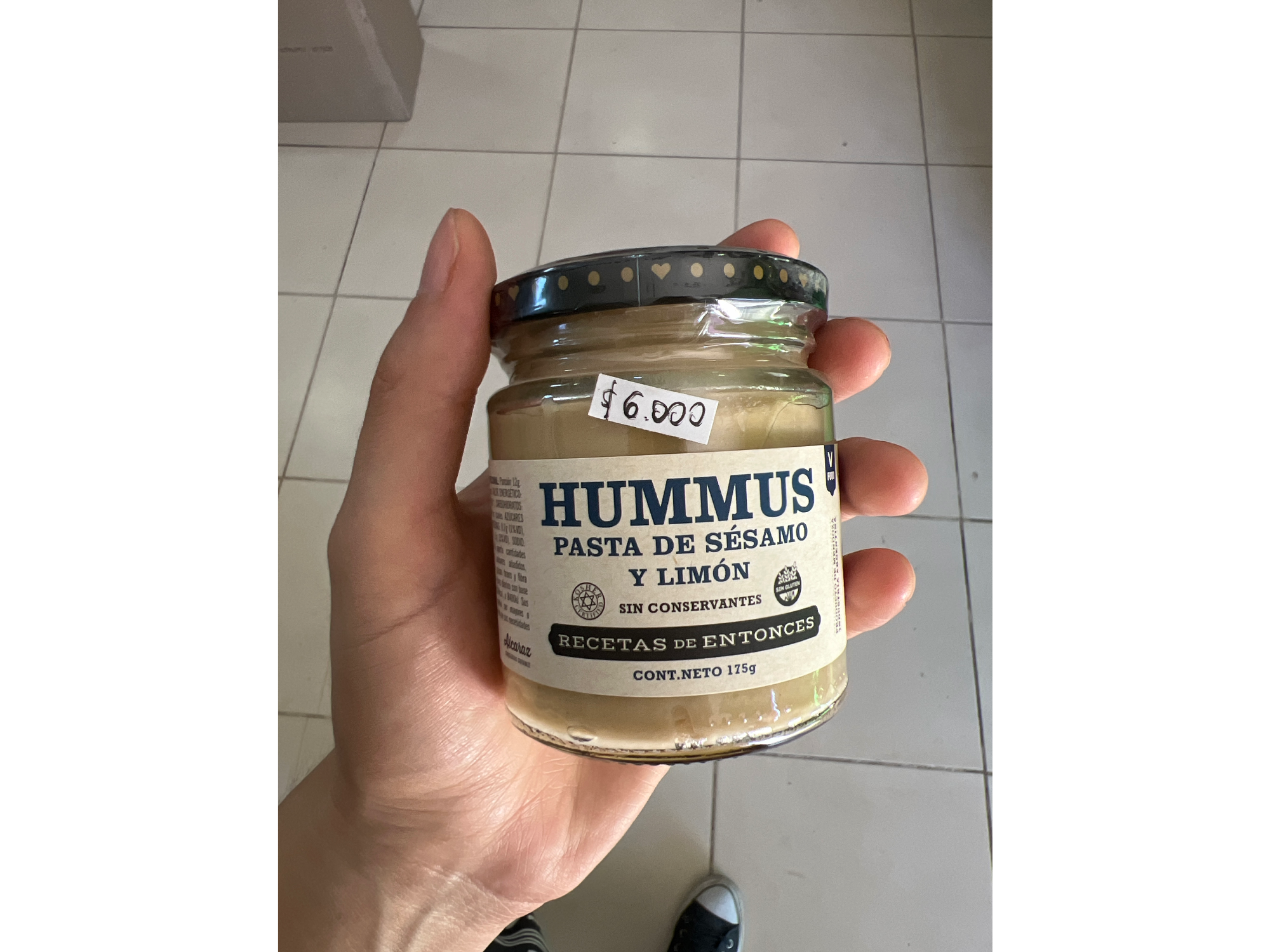 Hummus Pasta de sesamo y limón