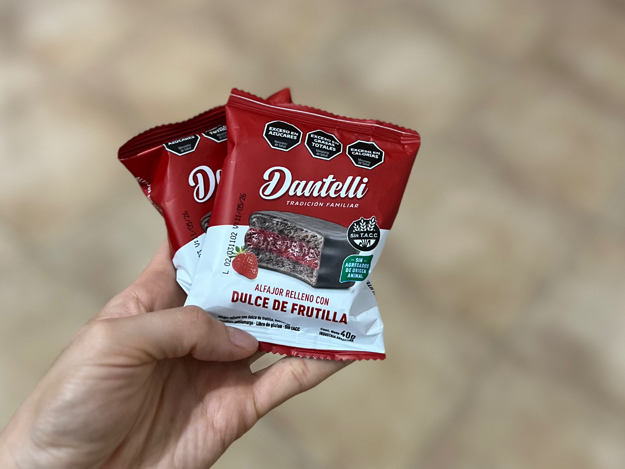 Dantelli Chocolate y frutilla