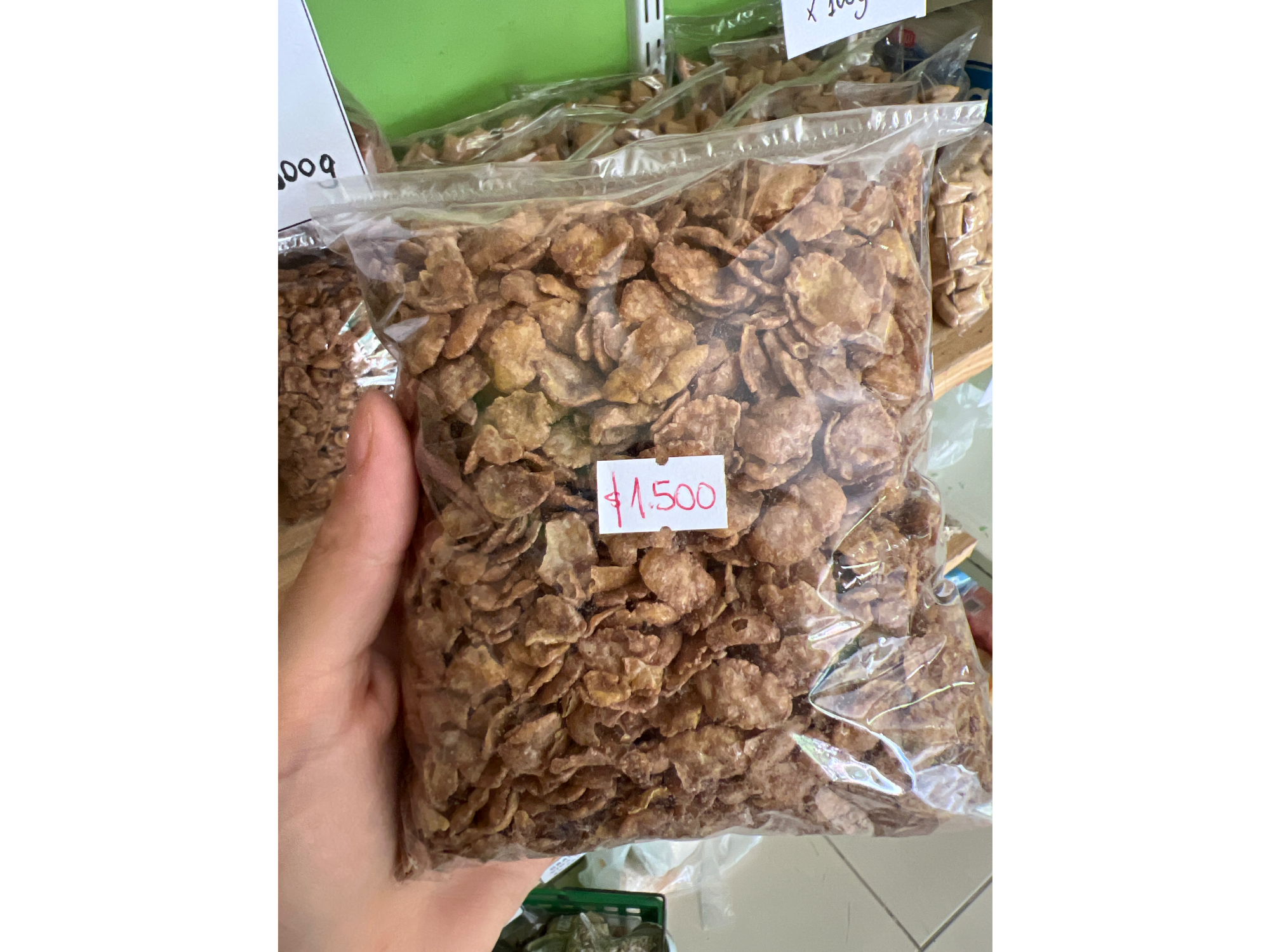 Copos de maíz con chocolate