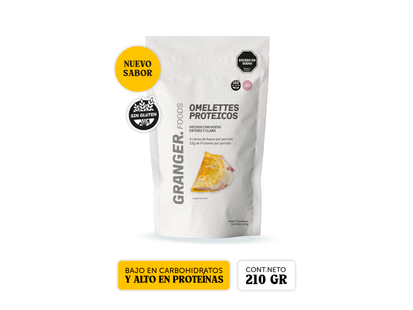 Omelette Proteico sabor Jamón y Queso GRANGER