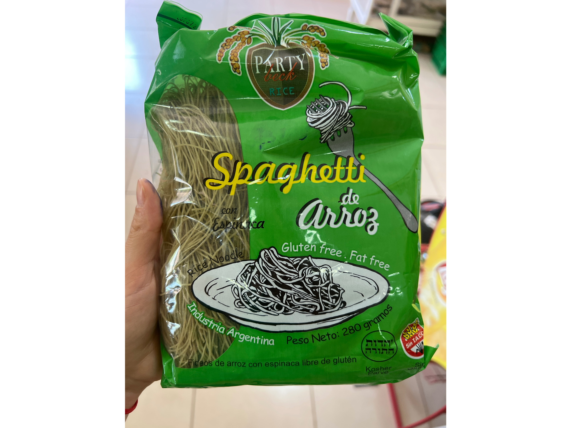 Spaghetti de arroz