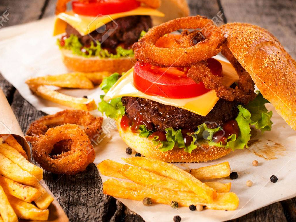 Hamburguesa Lousiana + Papas fritas