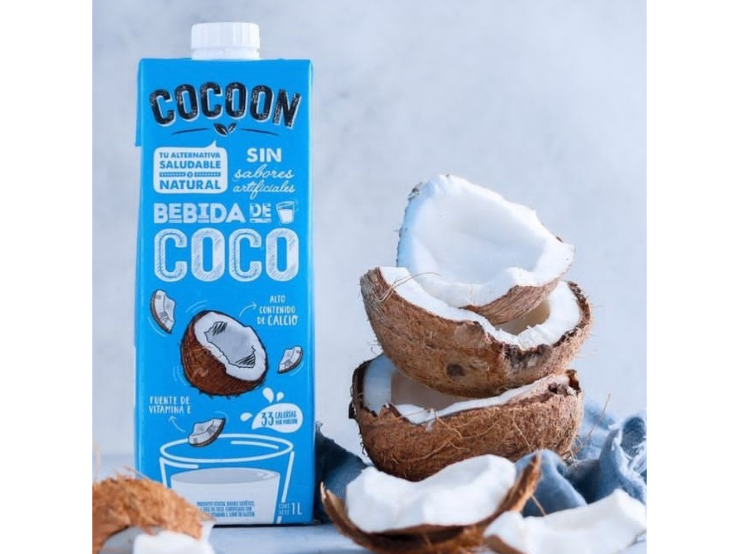 LECHE DE COCO SIN AZUCAR  SIN TACC X1L- COCOON