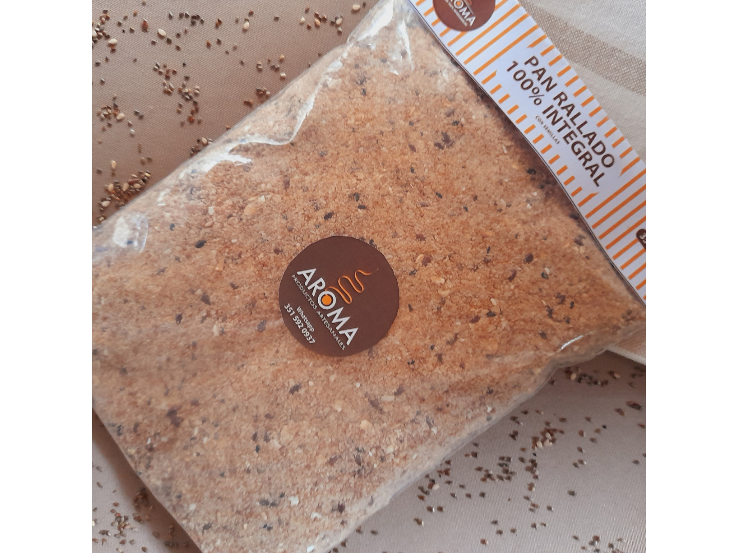 PAN RALLADO INTEGRAL CON SEMILLAS