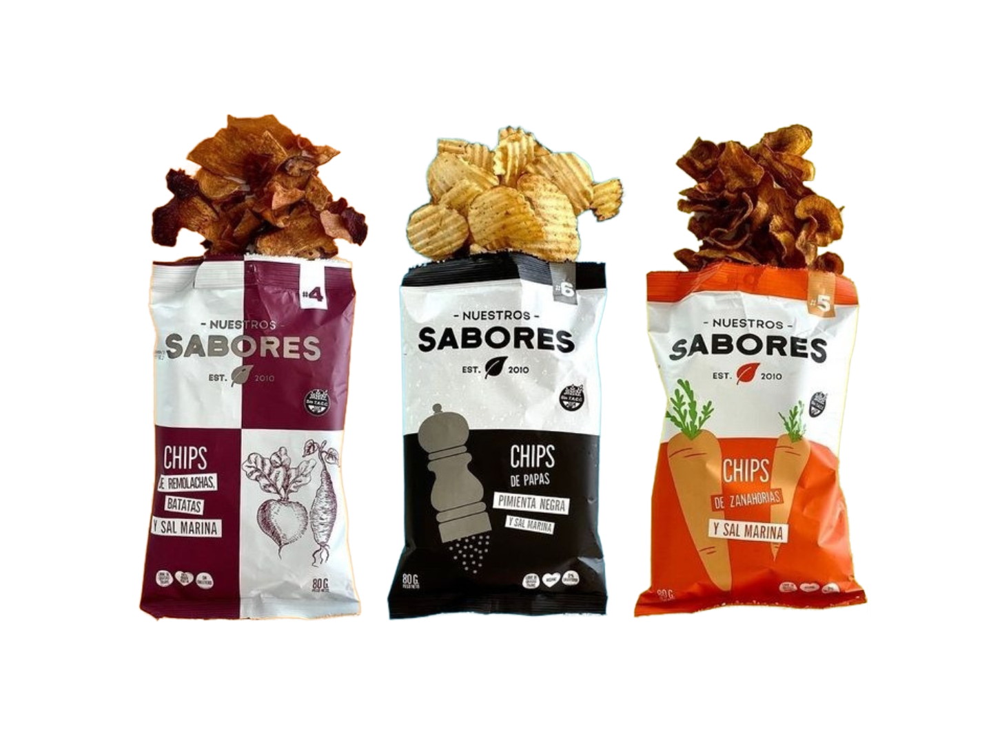 CHIPS SIN TACC X80GR- NUESTROS SABORES