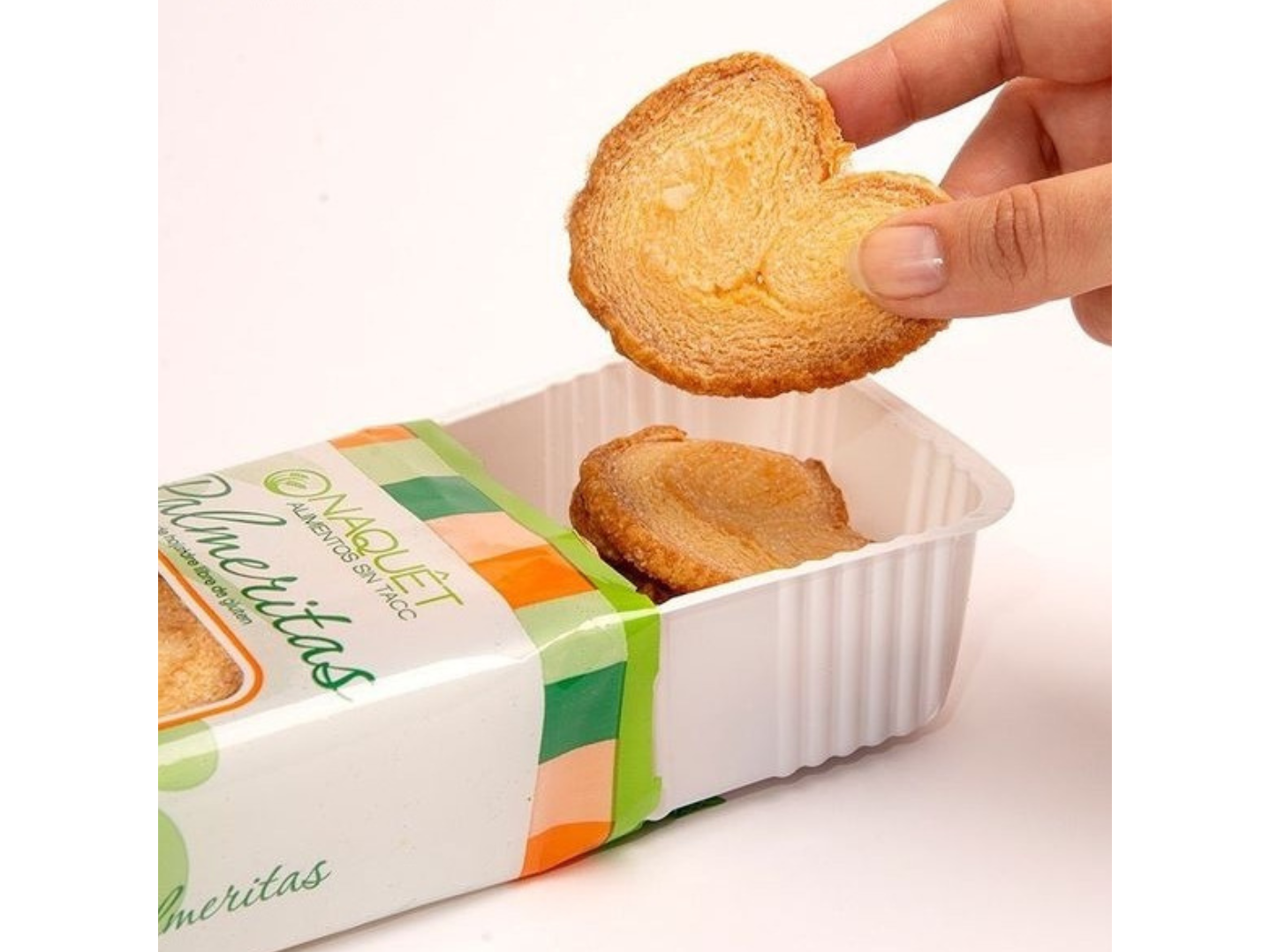 PALMERITAS DE HOJALDRE SIN TACC X160GR- NAQUET