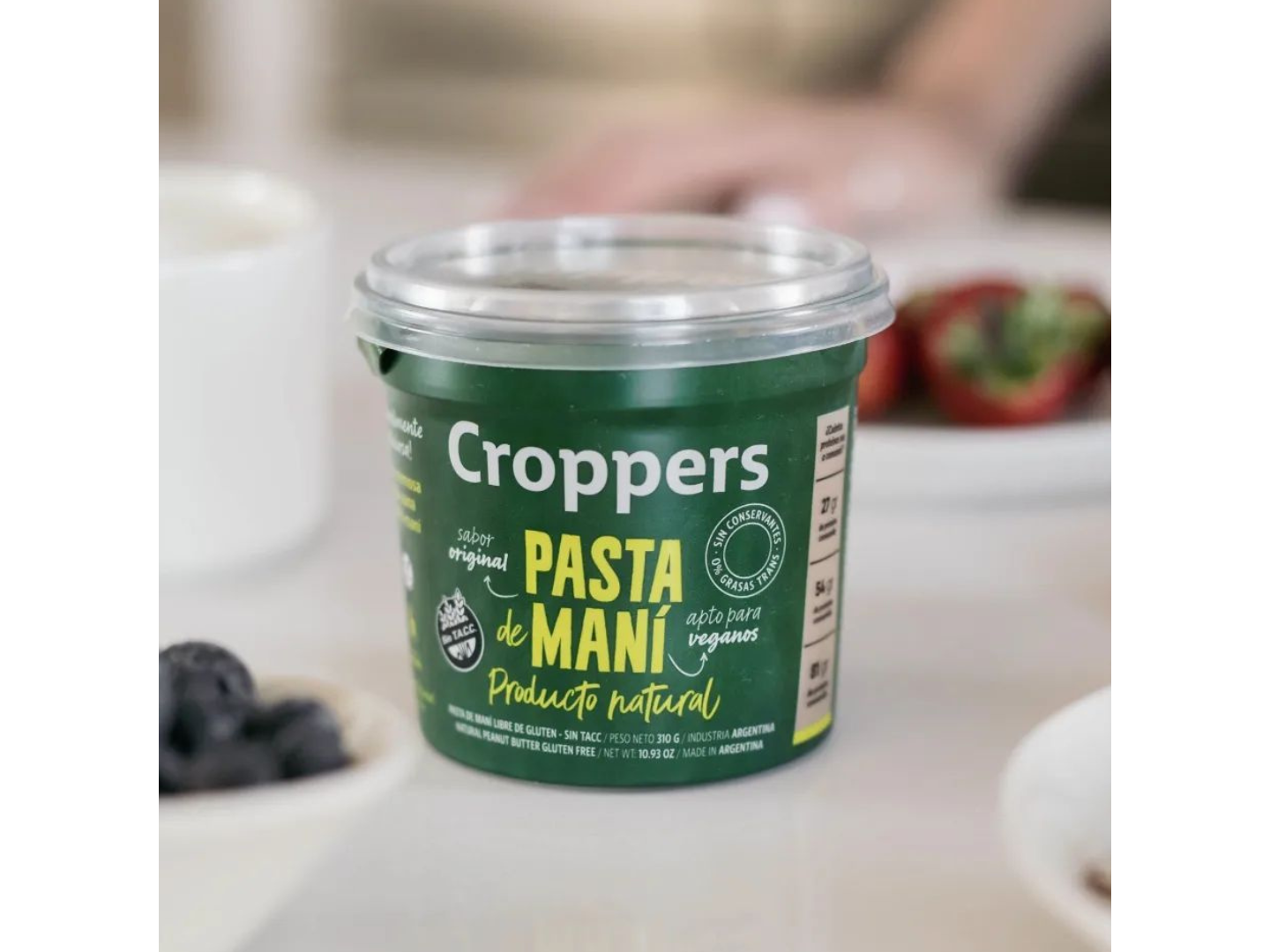 PASTA DE MANI NATURAL SIN TACC X305GR- CROPPERS