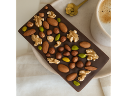 CHOCOLATE RUSTICO SIN AZUCAR CON FRUTOS SECOS X110GR