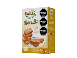 BISCUITS SABOR VAINILLA SIN TACC X120GR- DIMAX