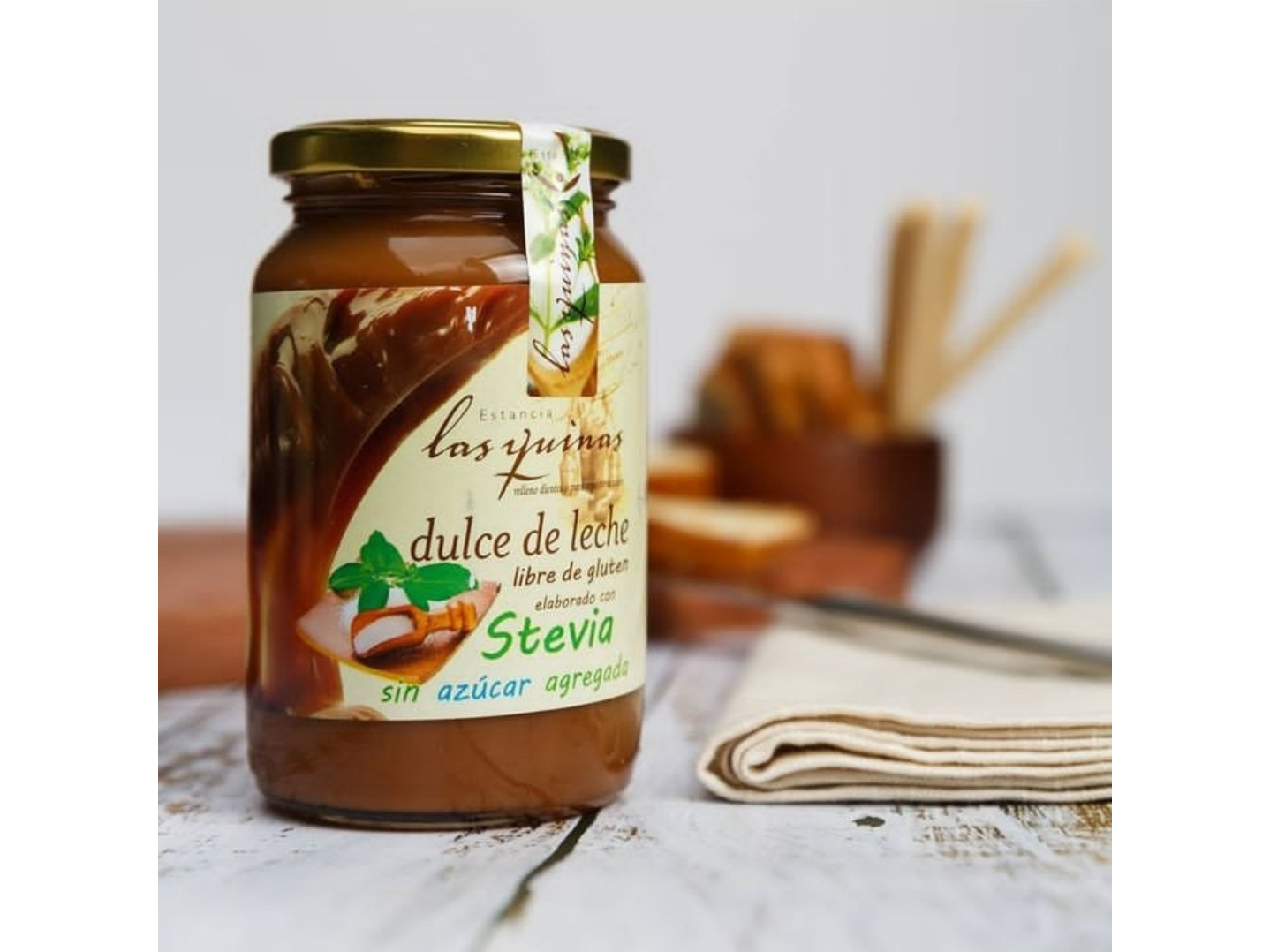 DULCE DE LECHE ORG. CON STEVIA SIN TACC X450- LAS QUINAS