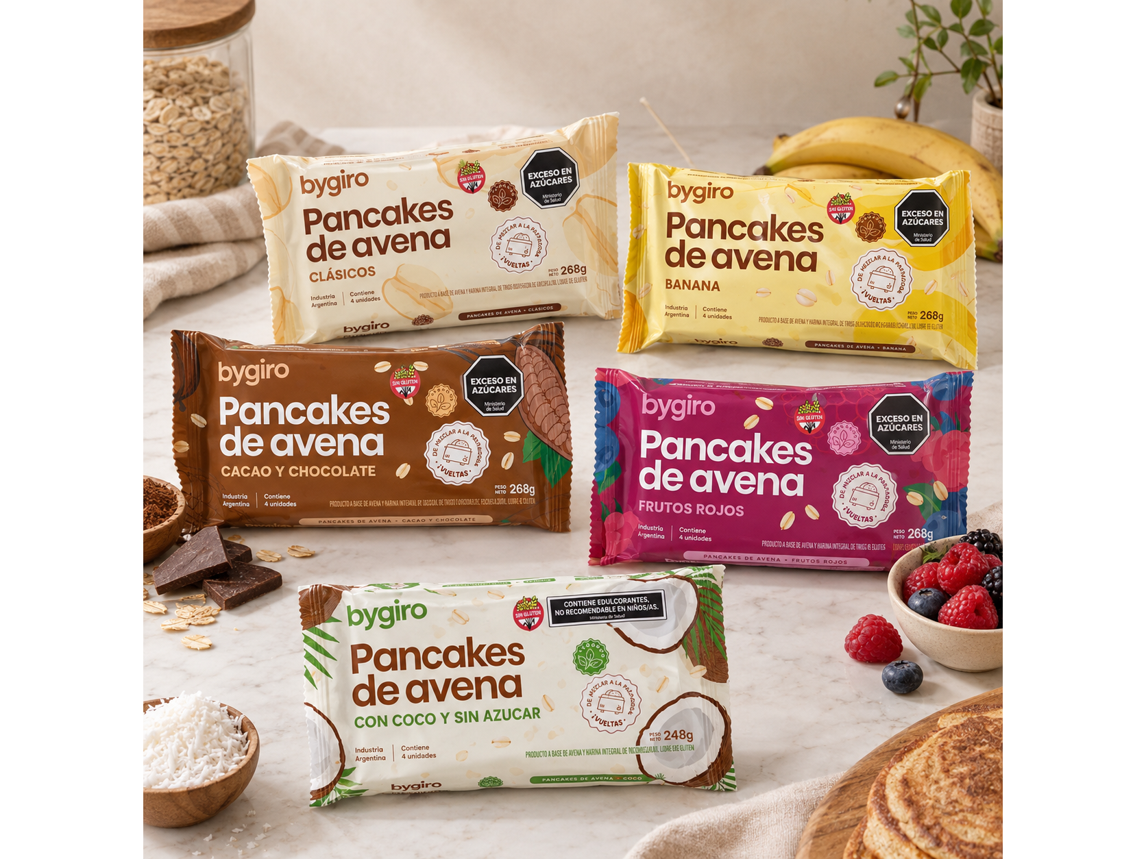 PANCAKES VEGANOS SIN GLUTEN - BYGIRO
