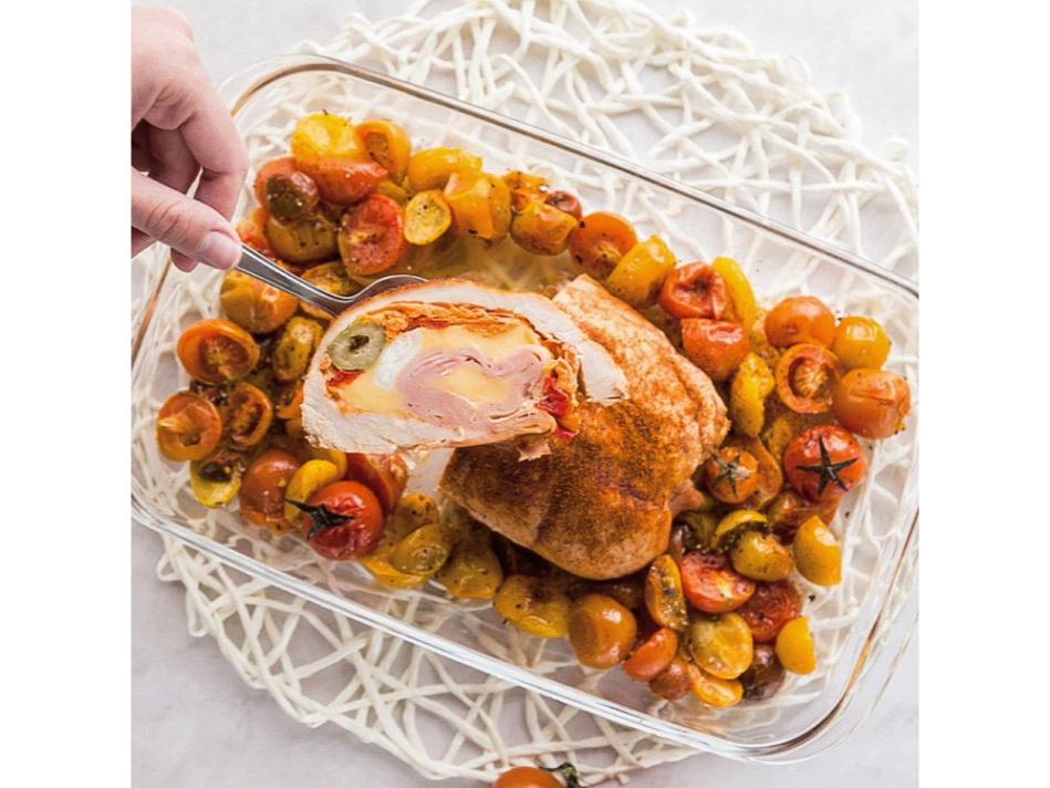 PECHUGA DE POLLO RELLENA PRIMAVERA KETO SIN TACC (1UN) X700GR APROX