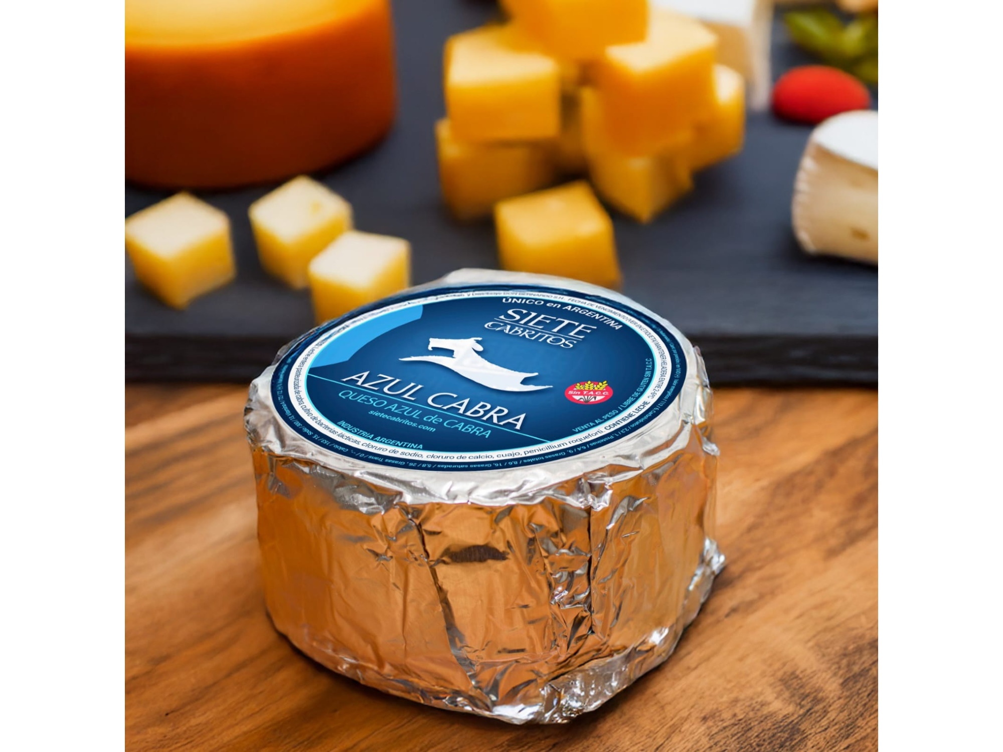 QUESO AZUL DE CABRA SIN TACC MINIHORMA X250GR- SIETE CABRITOS