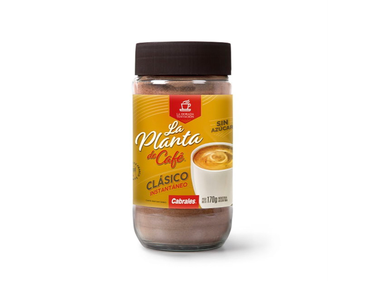 CAFÉ CLASICO INTANTANEO SIN AZUCAR X170GR- CABRALES