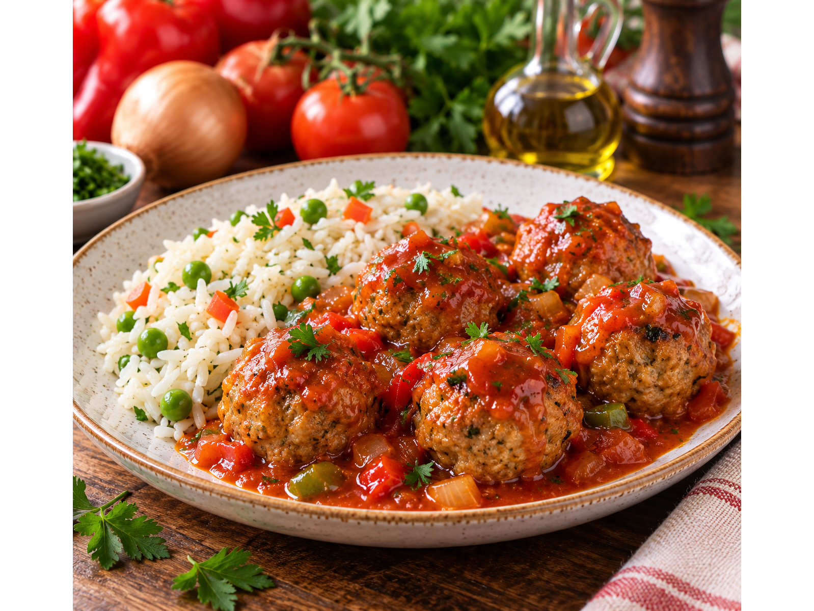 Albóndigas a la portuguesa