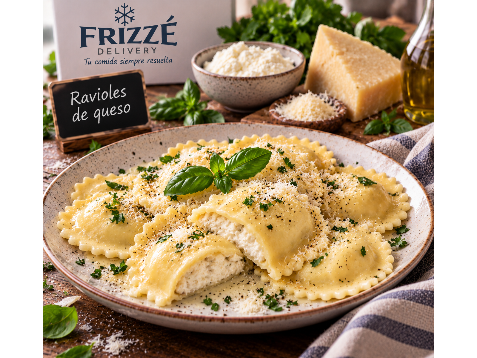 Ravioles de queso
