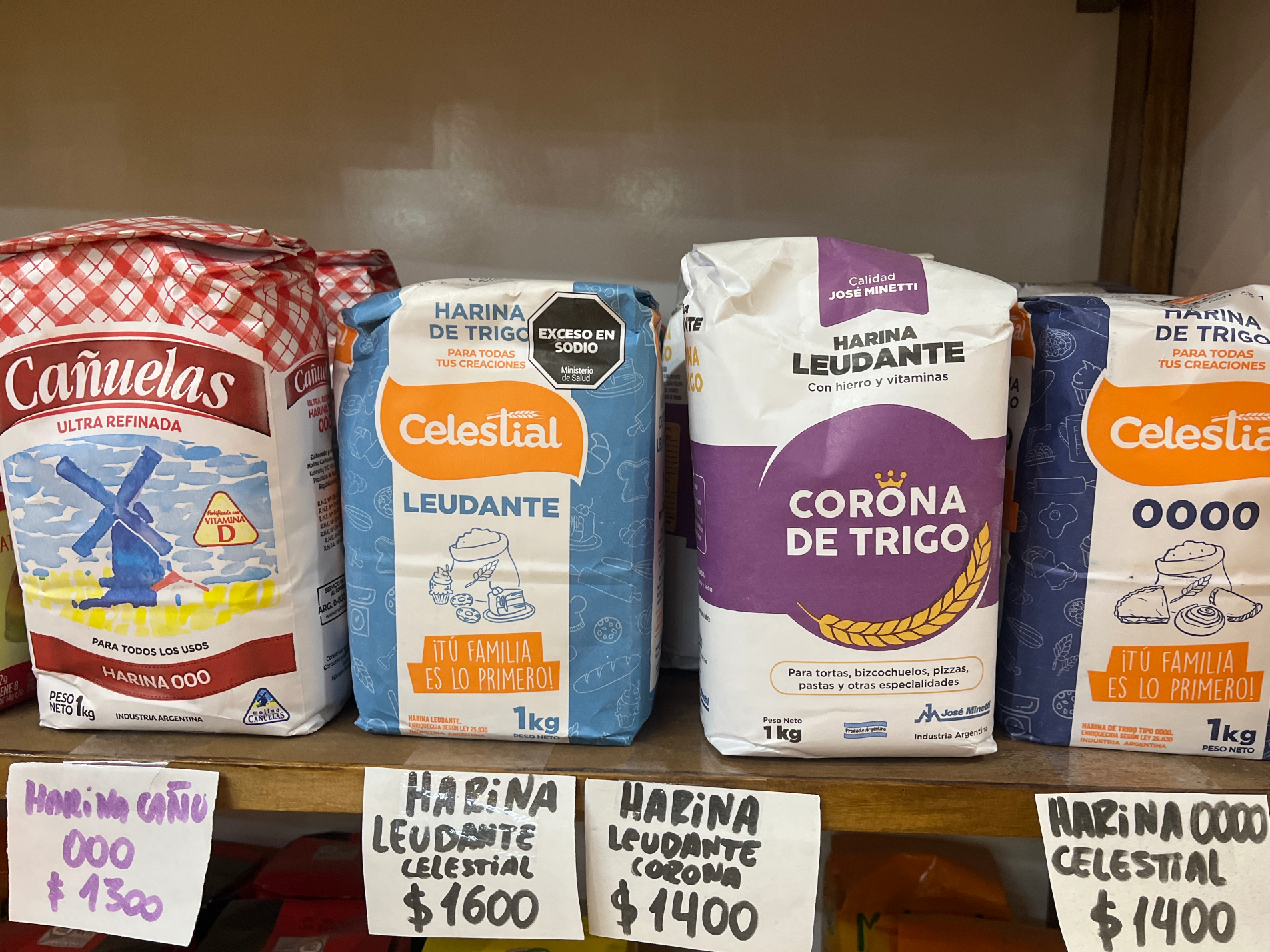 Harinas y levadura