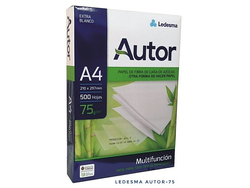 RESMA A4 AUTOR 75G 500 AUTOR-75