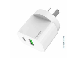 2-CARG-NGA-123 CARGADOR DUO 220V 3A 20 W USB Y TIPOC NGA-123