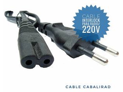 2-CABALIRAD CABLE ALIMENT. INTERLOCK PREMIUN RADIO ETC N-8
