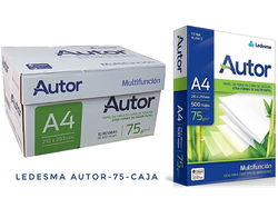 CAJA X 10 RESMAS A4 AUTOR 75G AUTOR-75