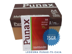 CAJA X 10 RESMAS A4 PUNAX 75G PUNAX-75-CAJA