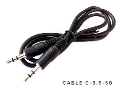 2-C-3.5-50 CABLE DE AUDIO 3.5 A 3.5 50CM AUX BULK