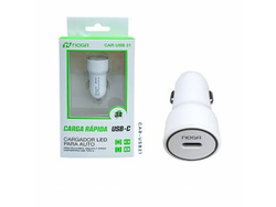 2-CAR-USB21 CARGADOR NOGA 12V 20W 3A TIPO C CAR-USB21 SIN CABLE