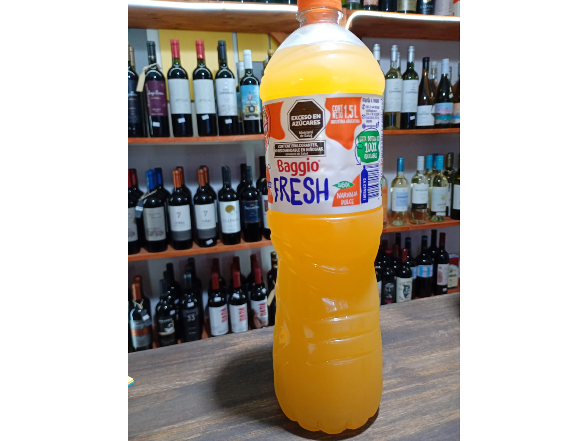 Agua Saborizada de Naranja- Baggio Fresh