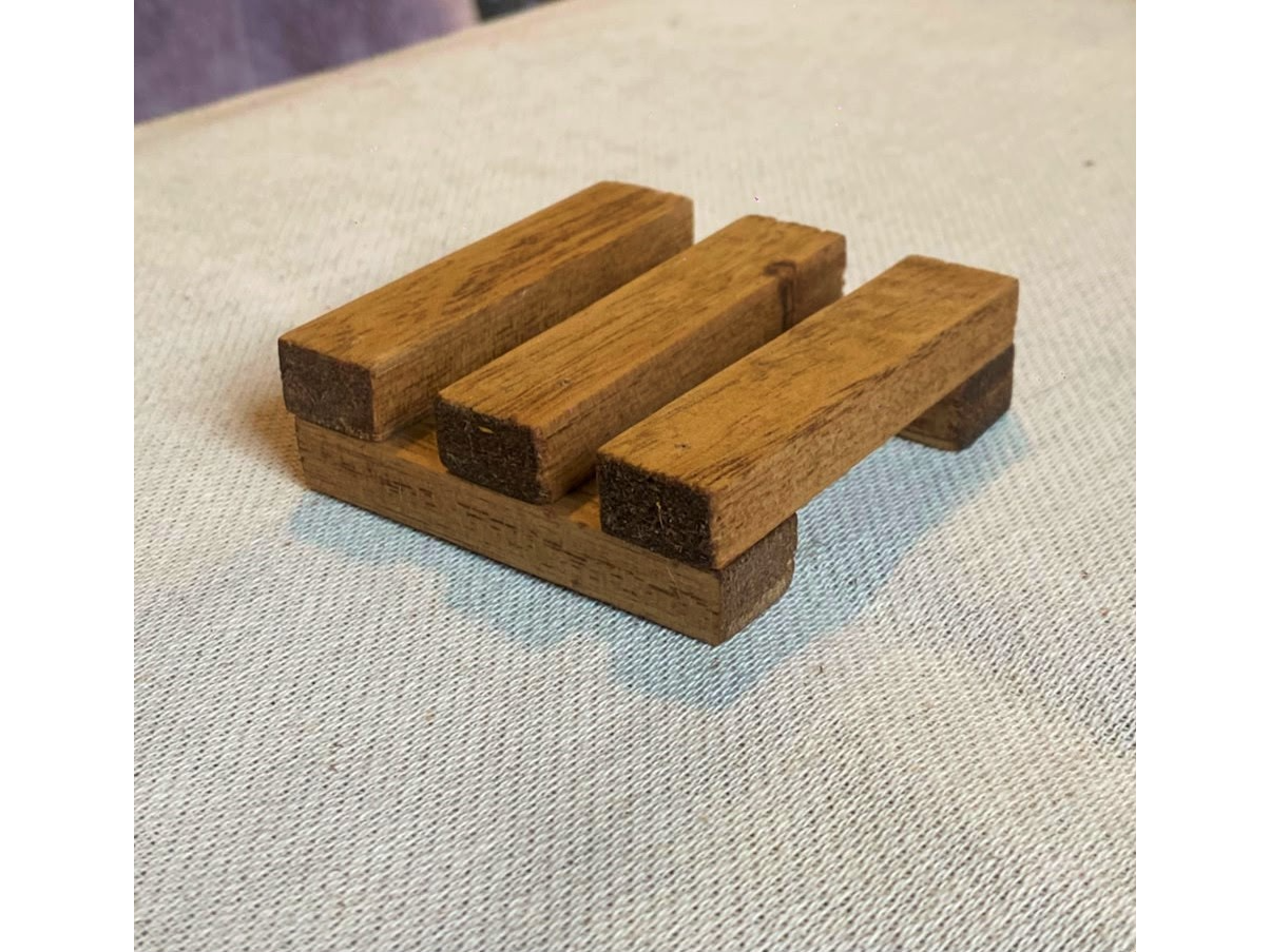 Jabonera de madera