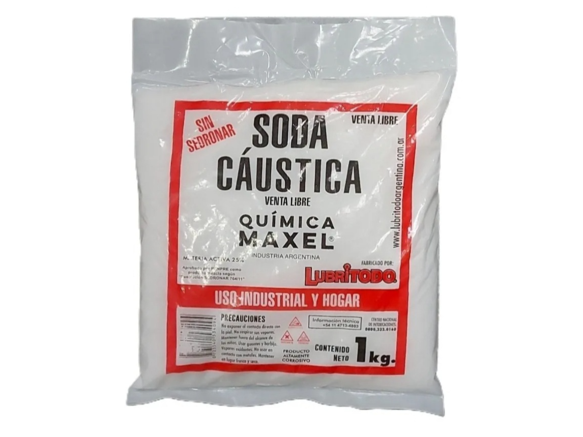Soda Caustica x 1k Destapa Cañeria