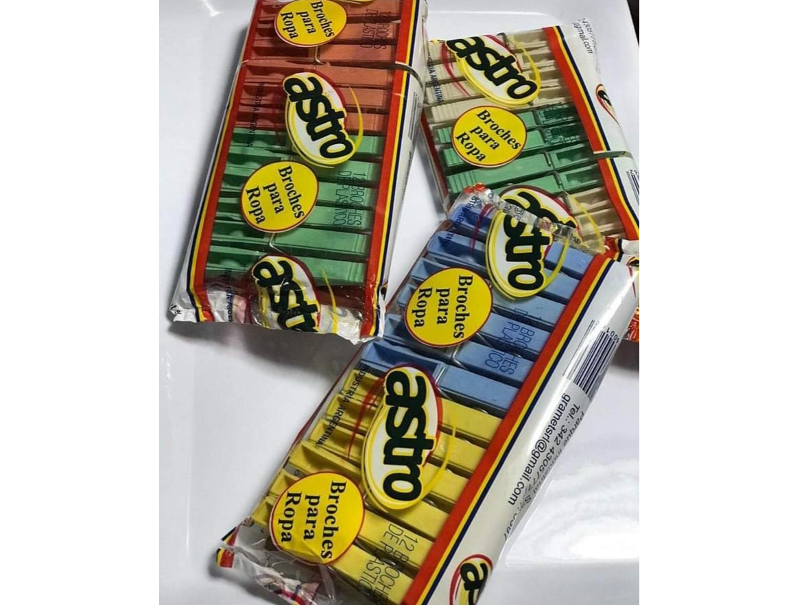 Broches Palsticos x 12u