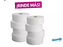 Papel H Jumbo Industrial x8u Blanco