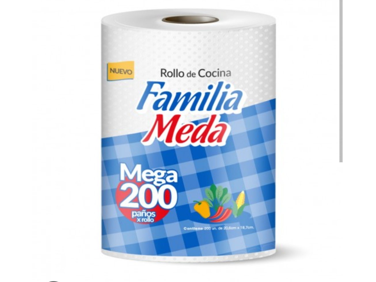 Rollo Cocina 200 paños Blanco
