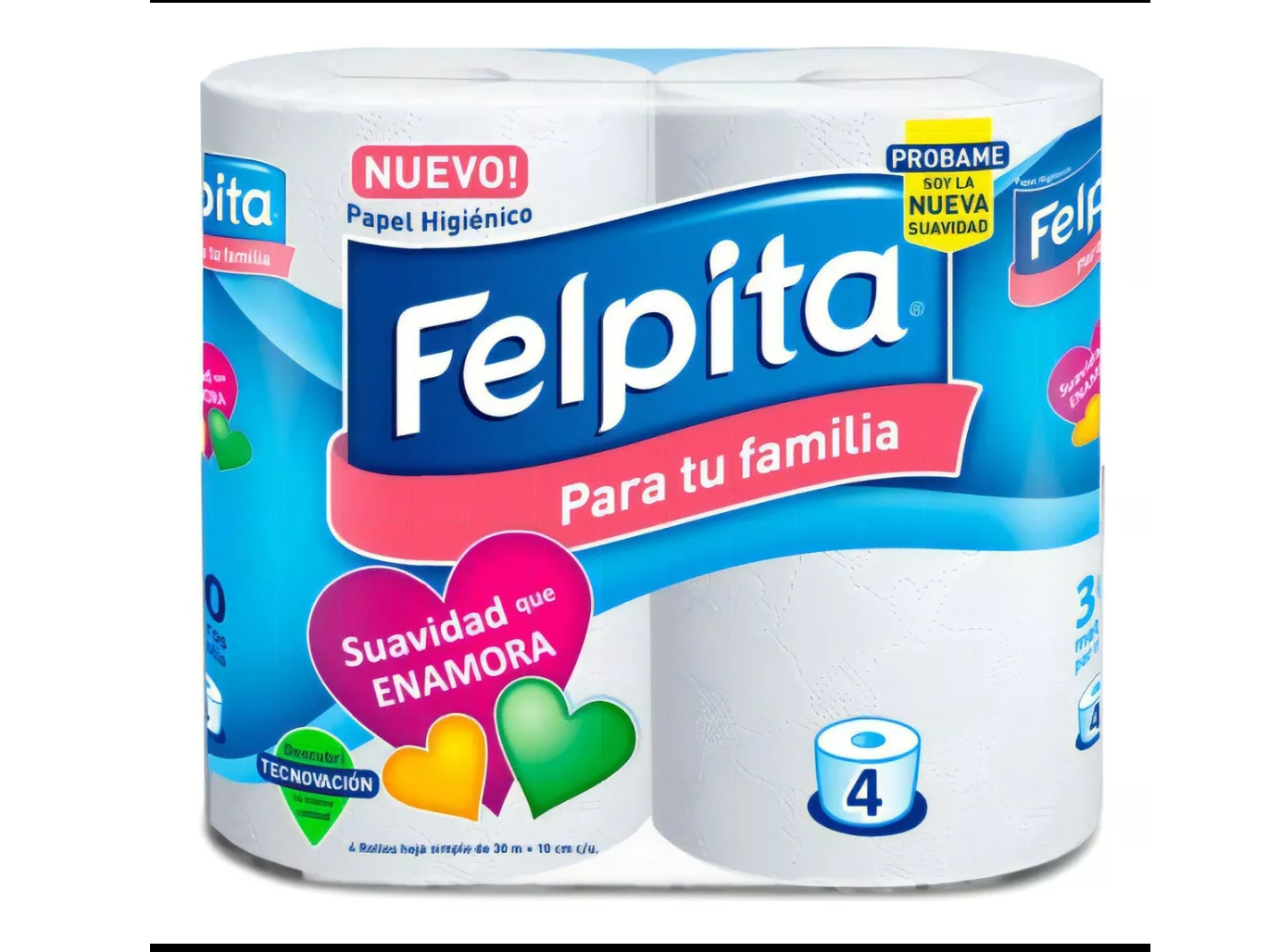 Papel H. Felpita 4 x 30mts Blanco