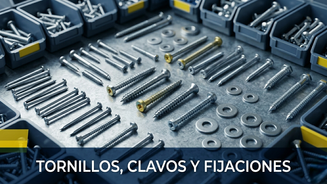 TORNILLOS, CLAVOS Y FIJACIONES