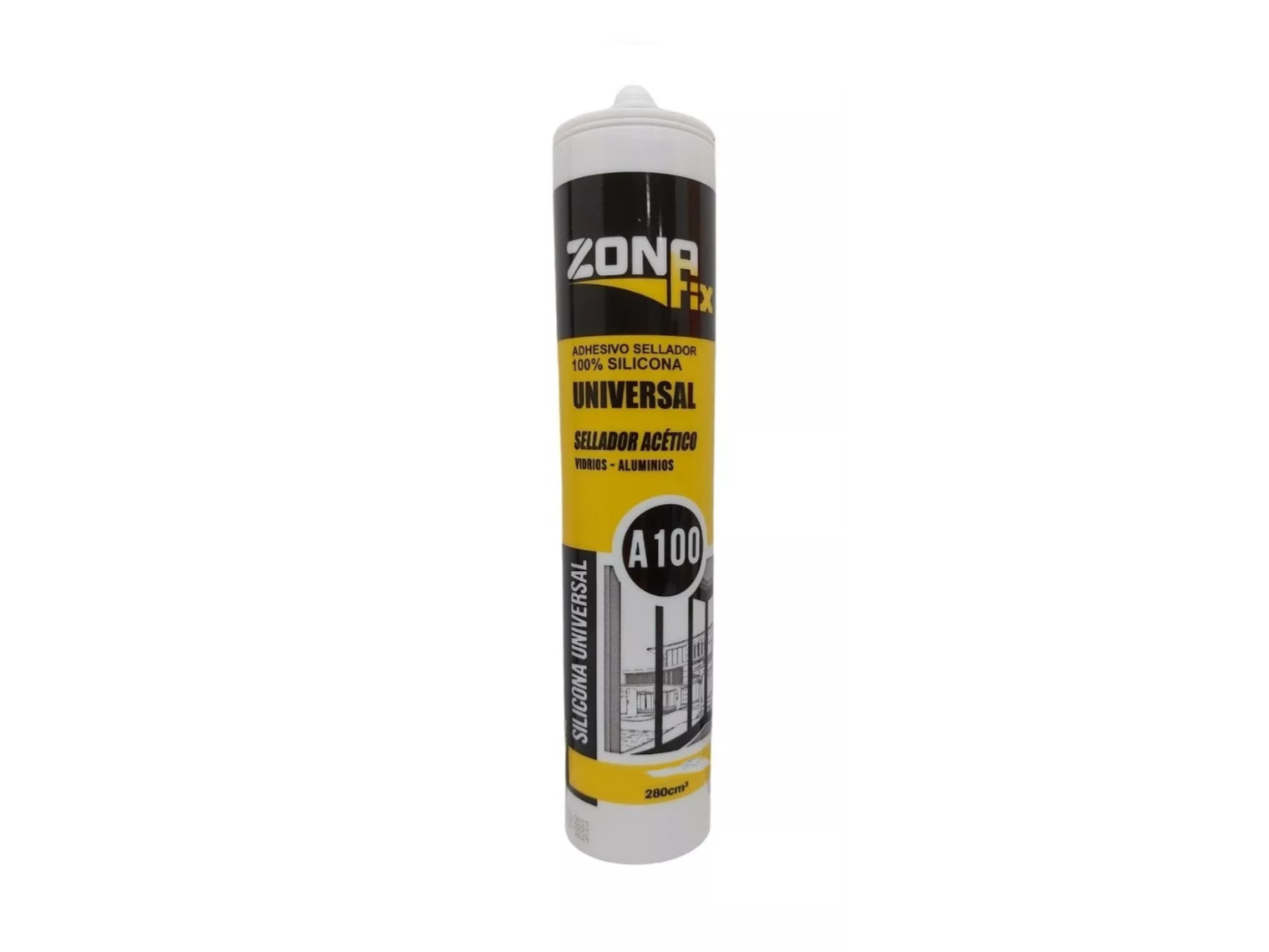 SILICONA A100 UNIVERSAL 280 ML BLANCA