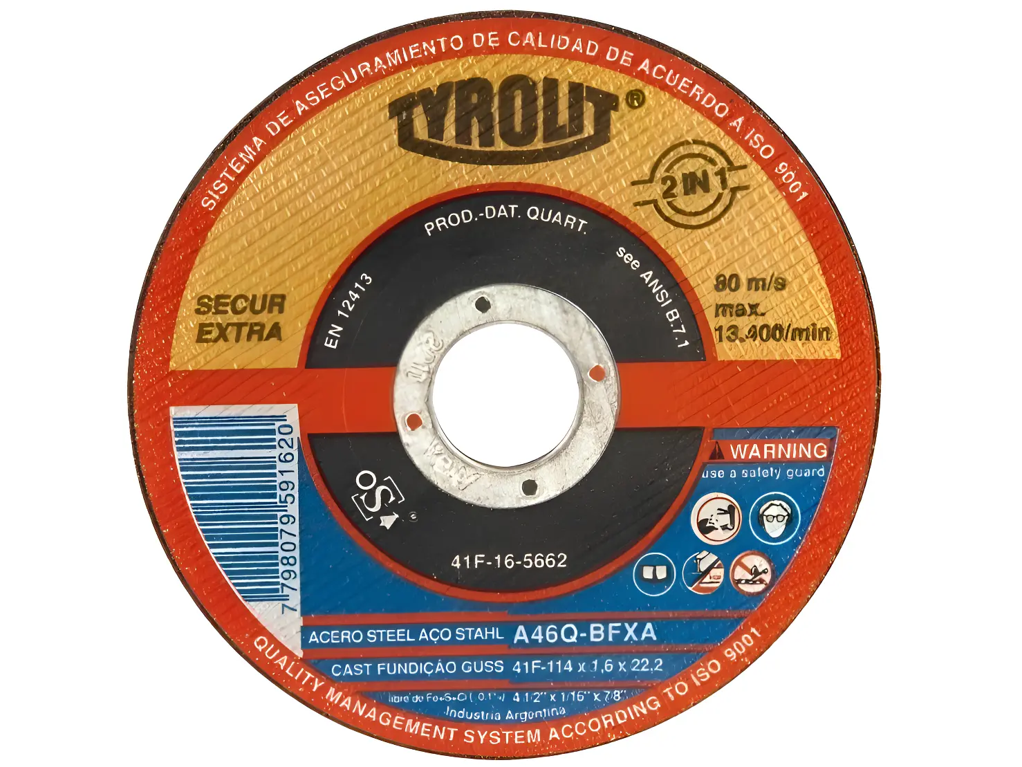 DISCO CORTE 115 "TYROLIT" 1.6MM