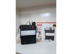 Radio con linterna y lamparas