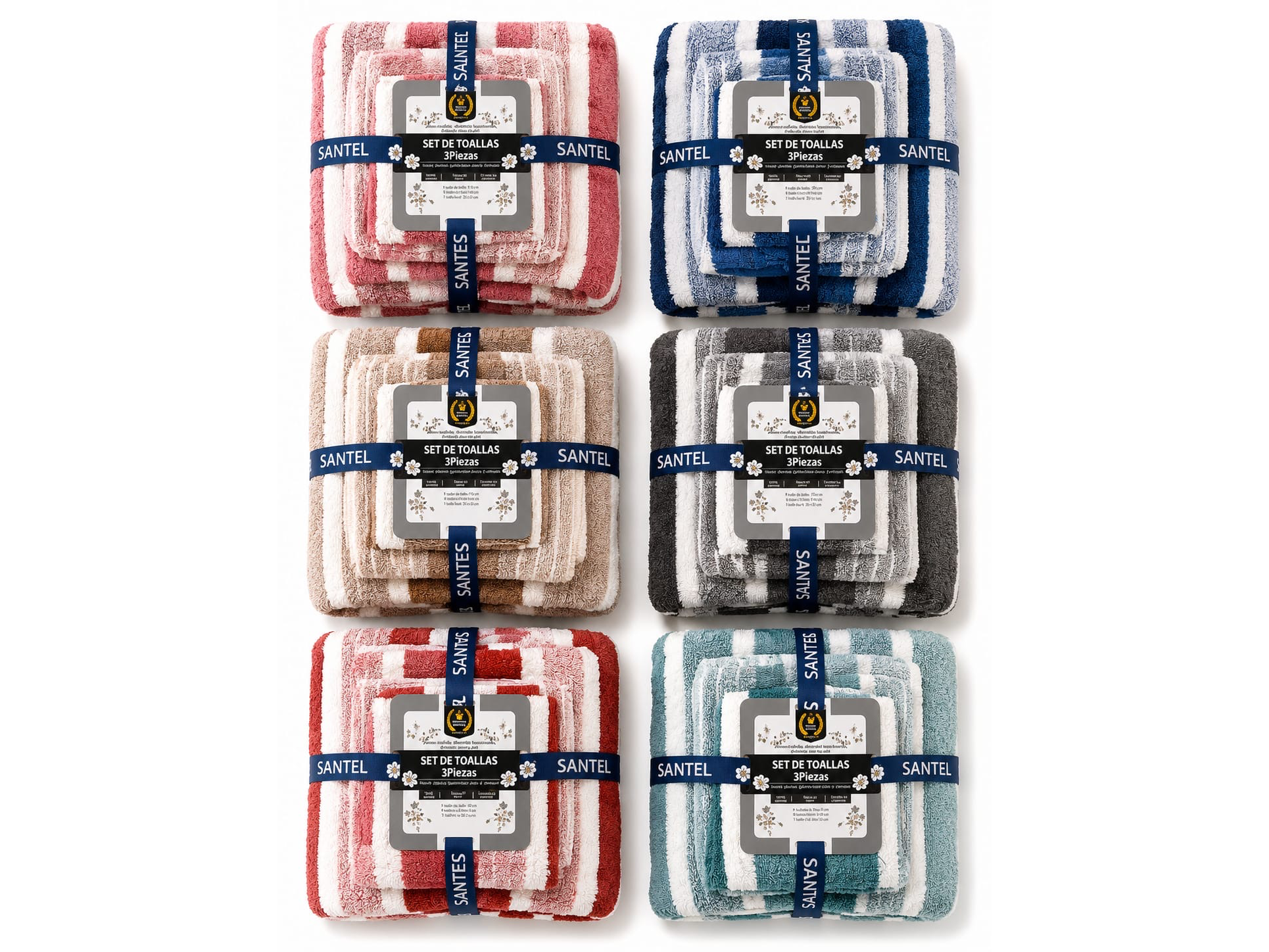 SET DE TOALLAS POR 3 PIEZAS