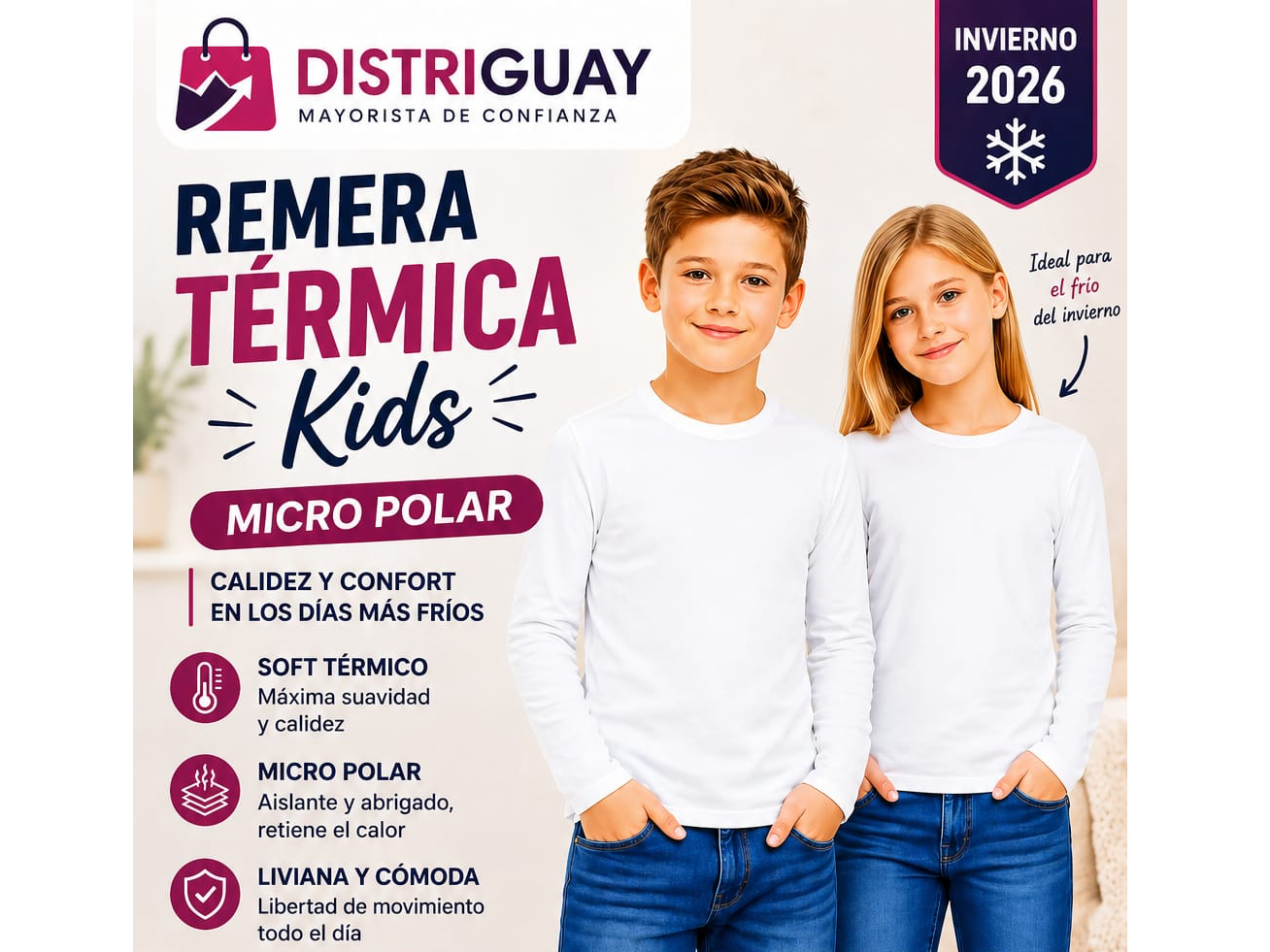 REMERA TERMICA KIDS