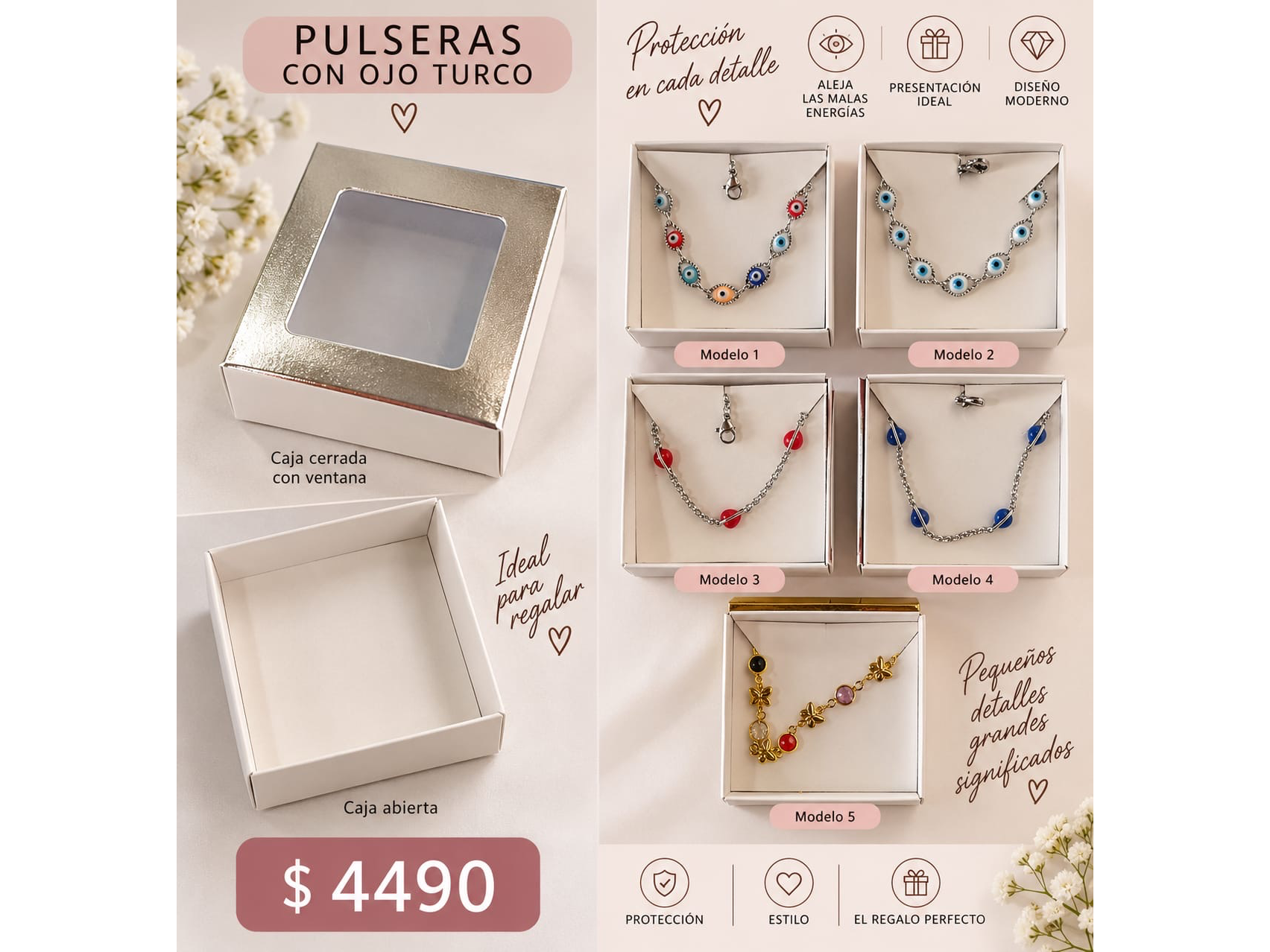 PULSERA CON DIJES VARIOS
