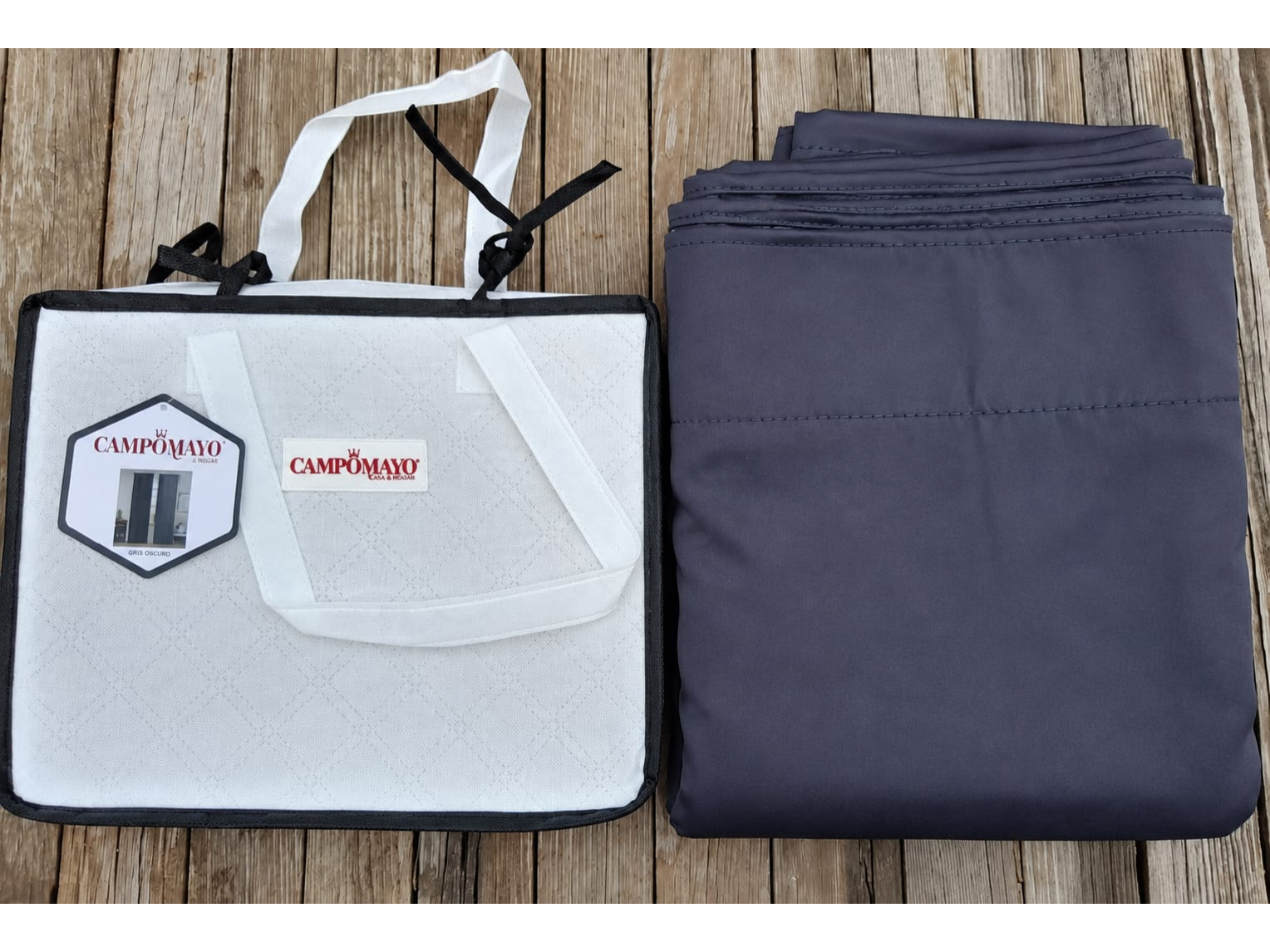 CAMPO MAYO CORTINA BLACKOUT LINEA CONFORT GRIS TOPO